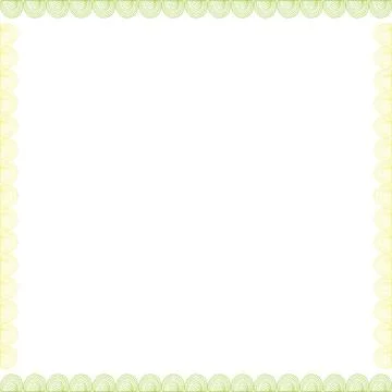 Square frame with doodle elements. Trendy graphic template. Cute empty fram.. Stock Illustration