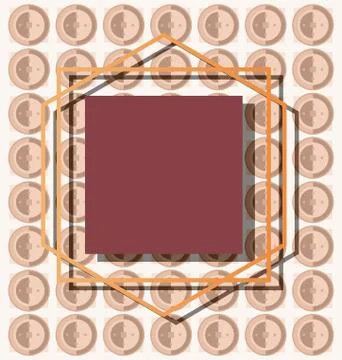 Square frame elegant label template Stockillustratie
