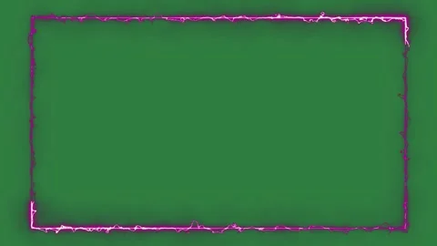 A square frame on green background and isolated isolated on green screen Stock Footage 336893416