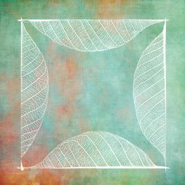 Square frame on grunge background Фото
