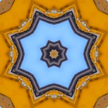 Square frame Star emblem made from the arm of a tractor Stock Photos