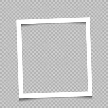 Square frame transparent background Stock Illustration