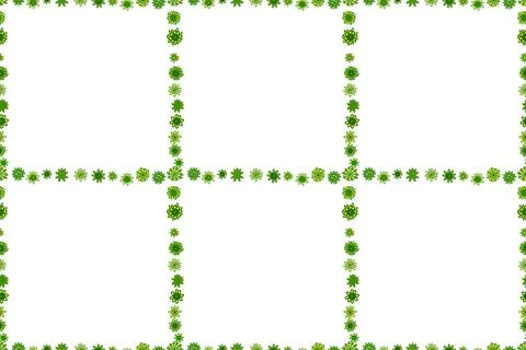 Square frames doodles. Raster illustration. Seamless pattern. Illustration in wh Illustrazione stock