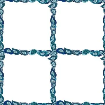 Square frames doodles. Vector illustration. Illustration in white, neutral and b 스톡 일러스트