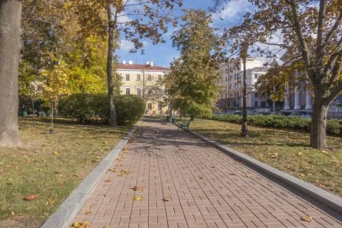 Square on Freedom Square 库存照片