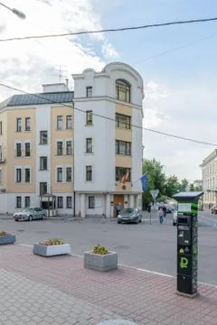 Square in front of the Consulate General of Spain Stock Photos