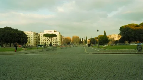Square in front of the Lateran Cathedral Stock Footage 177032528