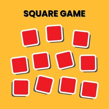 Square Game Illustration Stock Illustration