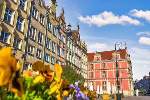 Square in Gdansk Stock Photos