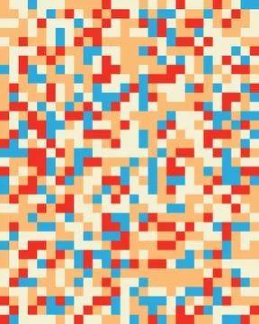 Square geometric abstract seamless pattern 스톡 일러스트