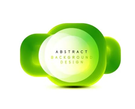 Square geometric banners with 3d smooth blend effect. Digital technology trendy 스톡 일러스트