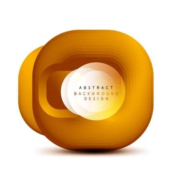 Square geometric banners with 3d smooth blend effect. Digital technology trendy イラスト素材