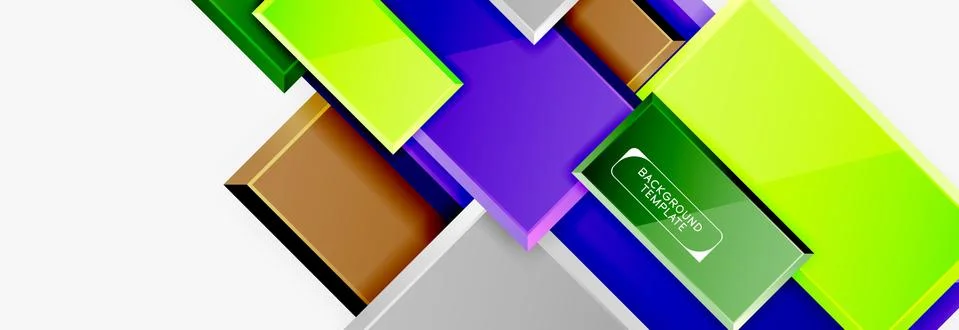 Square geometric composition Stockillustratie