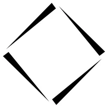 Square geometric element abstract square symbol. Square logo Stock Illustration