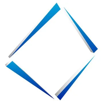 Square geometric element abstract square symbol. Square logo 스톡 일러스트