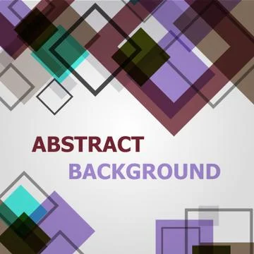 Square geometric pattern design background Stock Illustration