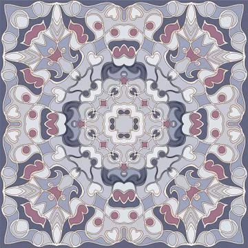 Square geometric pattern Illustrazione stock