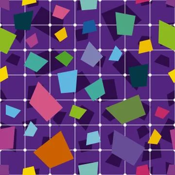 Square geometrical abstract background Stock Illustration