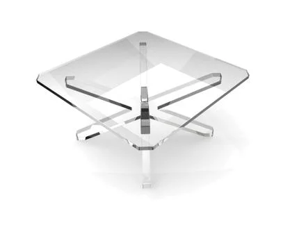 Square glass table Stock Illustration