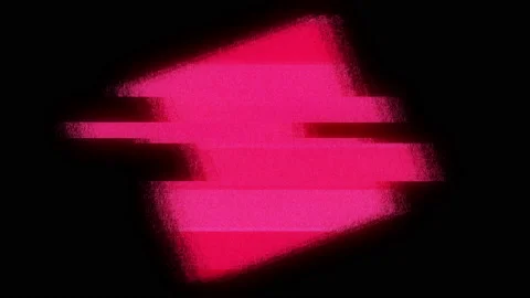 Square Glitch Damage Red Figure Distorted Rotation Motion Background Stock Footage 139701200