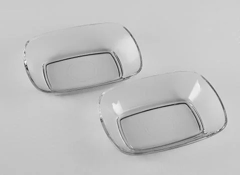 Square glossy dish Foto stock