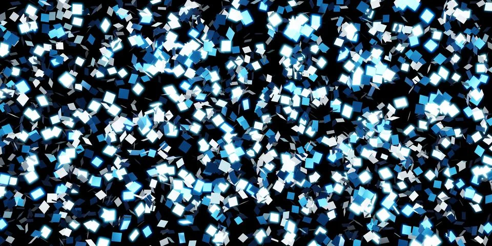 Square glossy reflective sheet Abstract background 3d illustration Stock Illustration