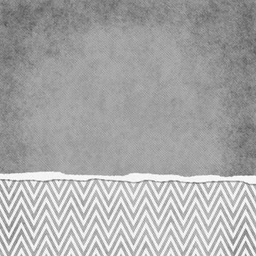 Square gray and white zigzag chevron torn grunge textured background Stock Illustration