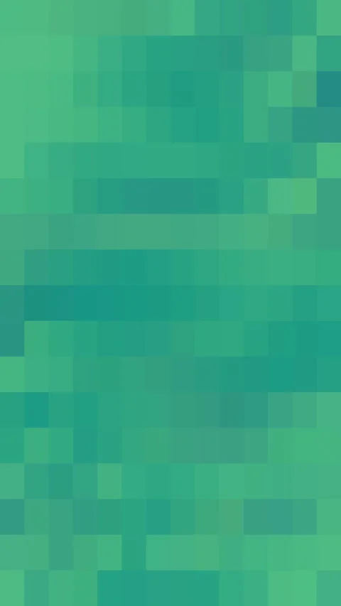 Square Green Background with Mosaic Pattern HD Vertical Digital Rendering Stock Footage 313029696