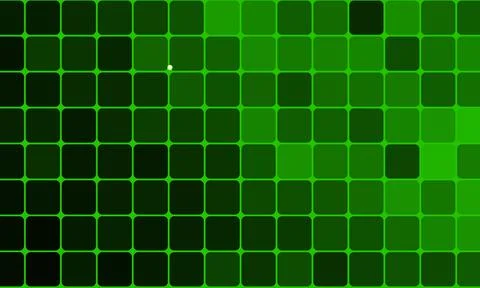 Square green pattern geometrical abstract mosaic dark background. Stock Illustration