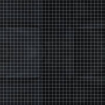 Square Grid in 10K. Black Background and White Lines. Stock Illustration