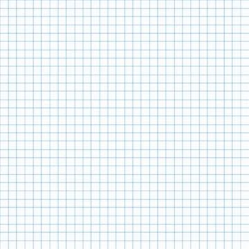 Square Grid in 10K. White Background and Blue Lines. Stock Illustration