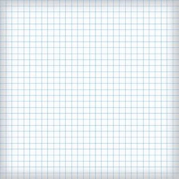 Square Grid in 10K. White Background and Blue Lines. Stock Illustration