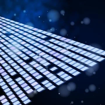 Square grid background shows lightning rectangles or virtual squares. Stockillustratie