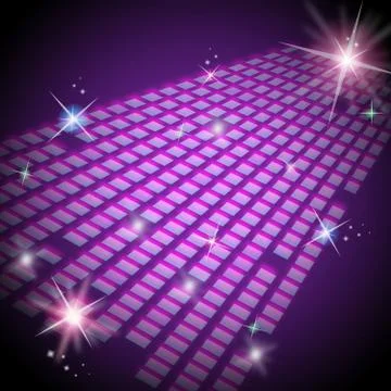 Square grid background shows modern art or design. Иллюстрация