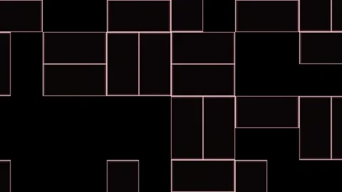 Square grid of empty frames on a dark background for design 動画素材 339071055
