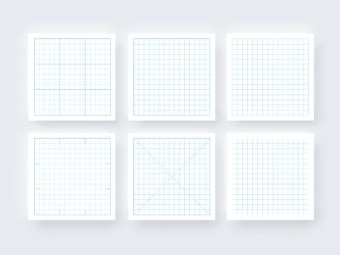 Square Grid Seamless Wireframe Texture Pattern Template Stock Illustration
