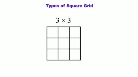 Square Grid Types Educational Animation ... | Stock Video | Pond5