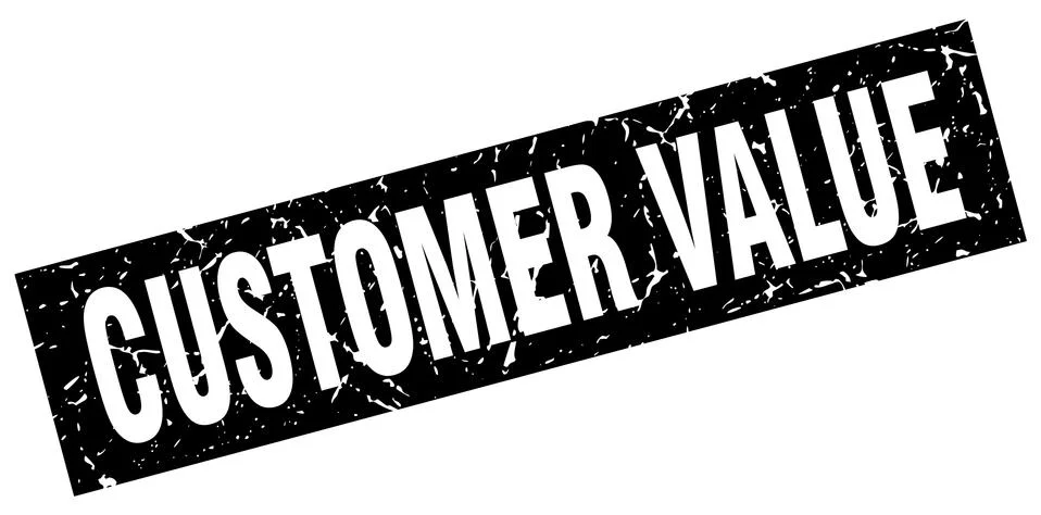 Square grunge black customer value stamp Stock Illustration