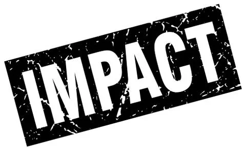 Square grunge black impact stamp Stock Illustration