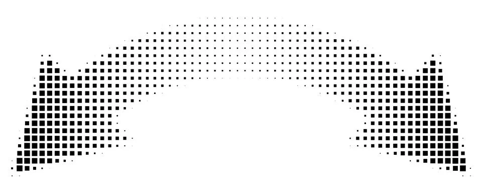 Square halftone double arrow Stock Illustration