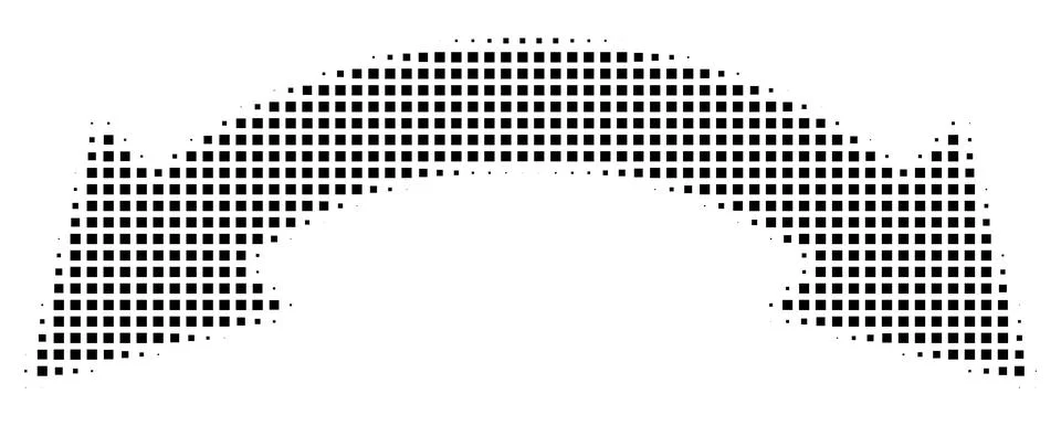 Square halftone double arrow Stock Illustration