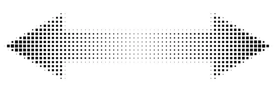Square halftone double arrow Ilustración de archivo