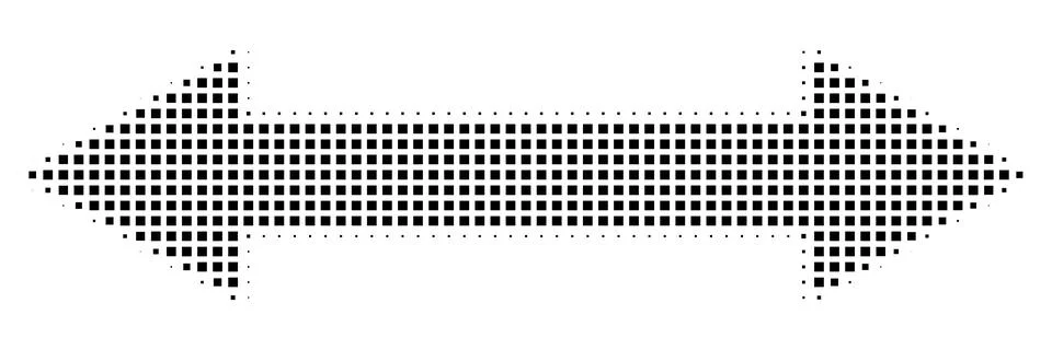 Square halftone double arrow Stock Illustration