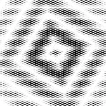 Square halftone pixel gradient pattern for high resolution digital printing.. Stock Illustration