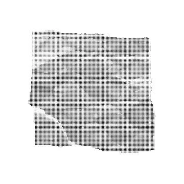 Square halftone texture with abstract grunge pattern. Stock Illustration