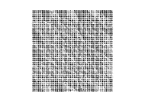 Square halftone texture with abstract organic pattern for artistic background Stock Illustration