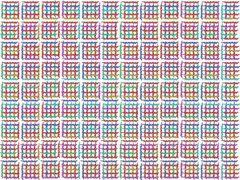Square holiday ribbons patchwork plaid stitch white background illustration Stock Illustration