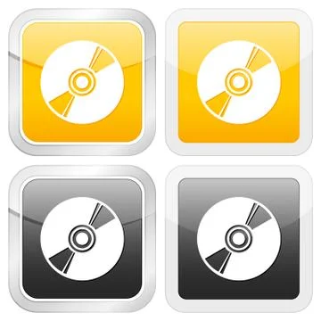 Square icon cd Stock Illustration