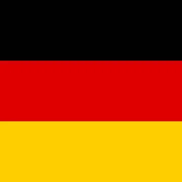 Square icon of Germany flag Square icon of Germany flag. Germany national ... Foto stock