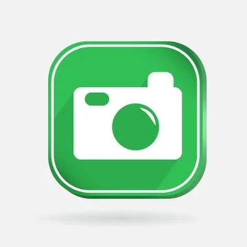 Square icon,  photo camera Stock Illustration